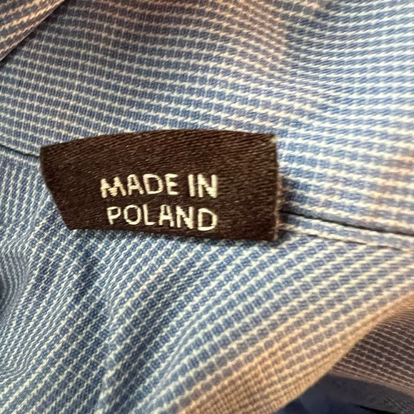 Estate Robert Talbott Tailored Check Sutter Tailored Dress Shirt Men's Size 15.5 - Picture 10 of 10